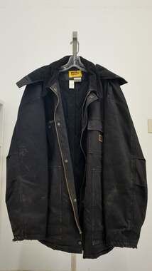 Work n' Sport Men's Heavyweight Duck Canvas Hooded Jacket - Size 3XL Regular